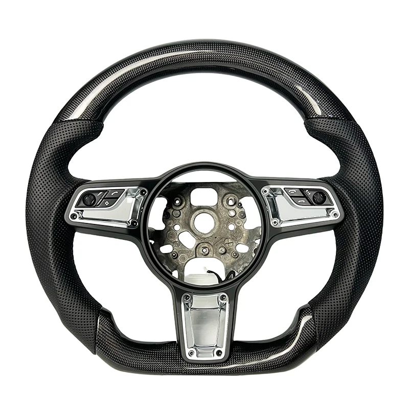 For Porsche Macan Panamera Cayenne Cayman Boxster 991 992 970 971 918 997 718 981 982 Modified carbon fiber steering wheel