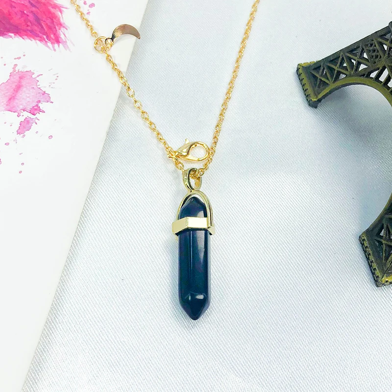 Yongze Fashion Moon And Stone Pendant Necklace Fine Metal Chain Necklace For Women