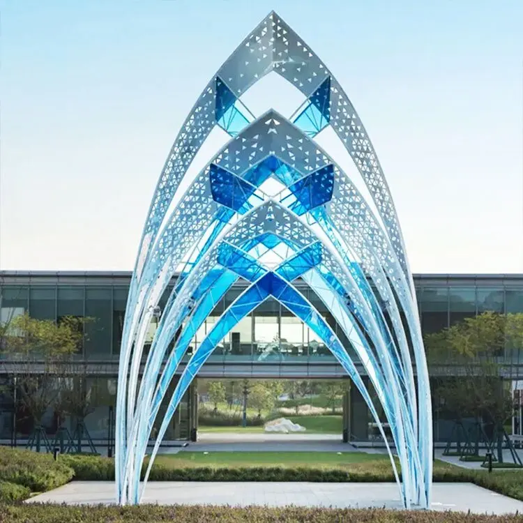 Абстрактная Декоративная скульптура животного из нержавеющей стали под заказ, оптовая продажа