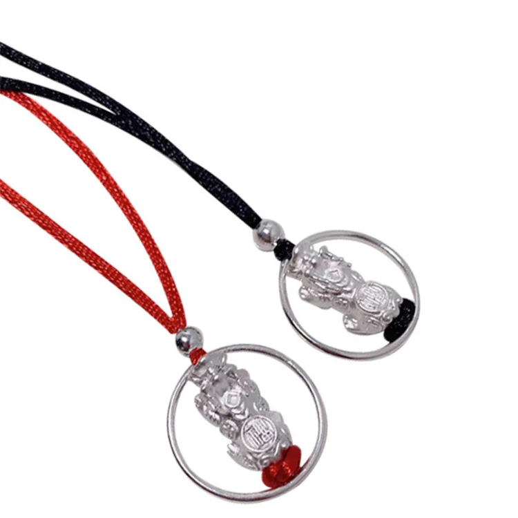 2021 ювелирные изделия из чистого серебра S999 Pixiu кулон ожерелье для пары
