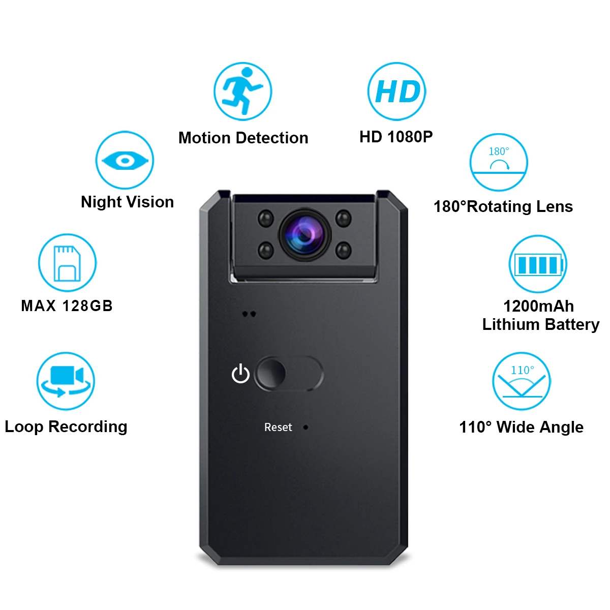 Портативная мини-камера MD90 1080P шпионская инфракрасная камера ночного видения микро DV видеокамера без