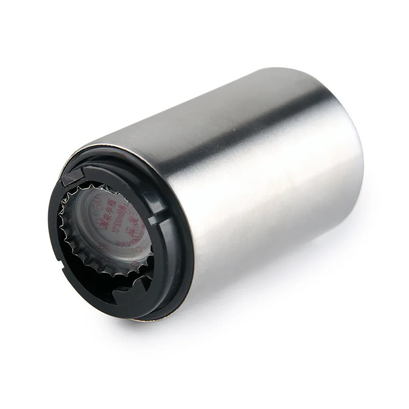 Customized Beer Stainless Steel Beer Bottle Catcher Push Down Automatic Beer Bottle Opener