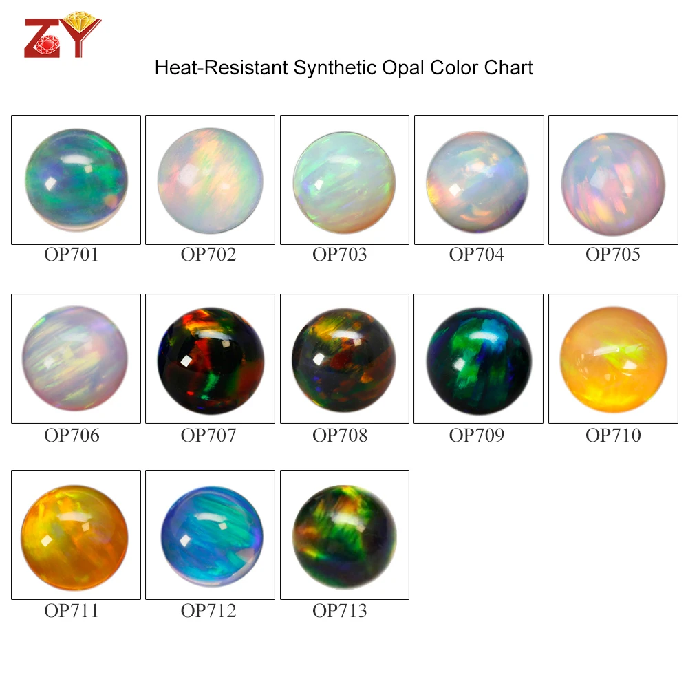 Wholesale Kyocera Lab Created Resin Free Galaxy Loose Opal Stone Ball Cut Green Fire Synthetic Heat Resistant Gilson Opal Beads
