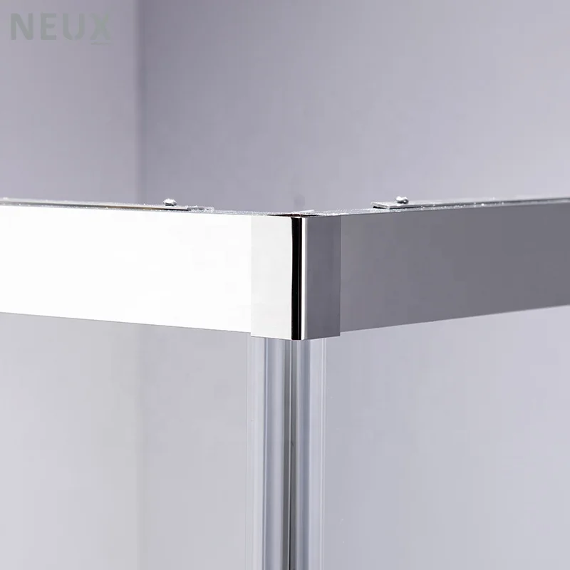 Tempered Glass Shower Room Bathroom Square Corner Sliding Door Shower Enclosure