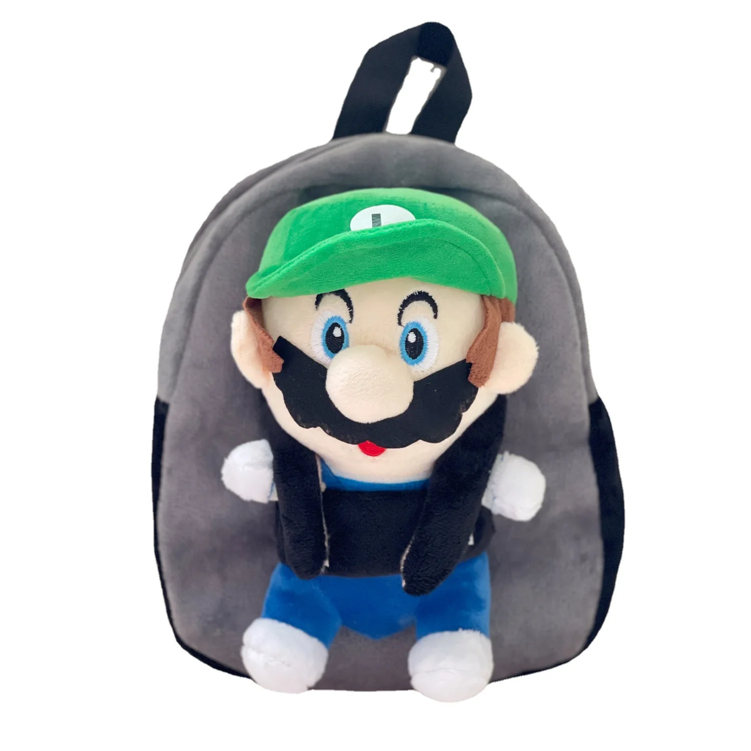 Wholesale Super Mario stuffed toys bag plush animal backpack with plush doll