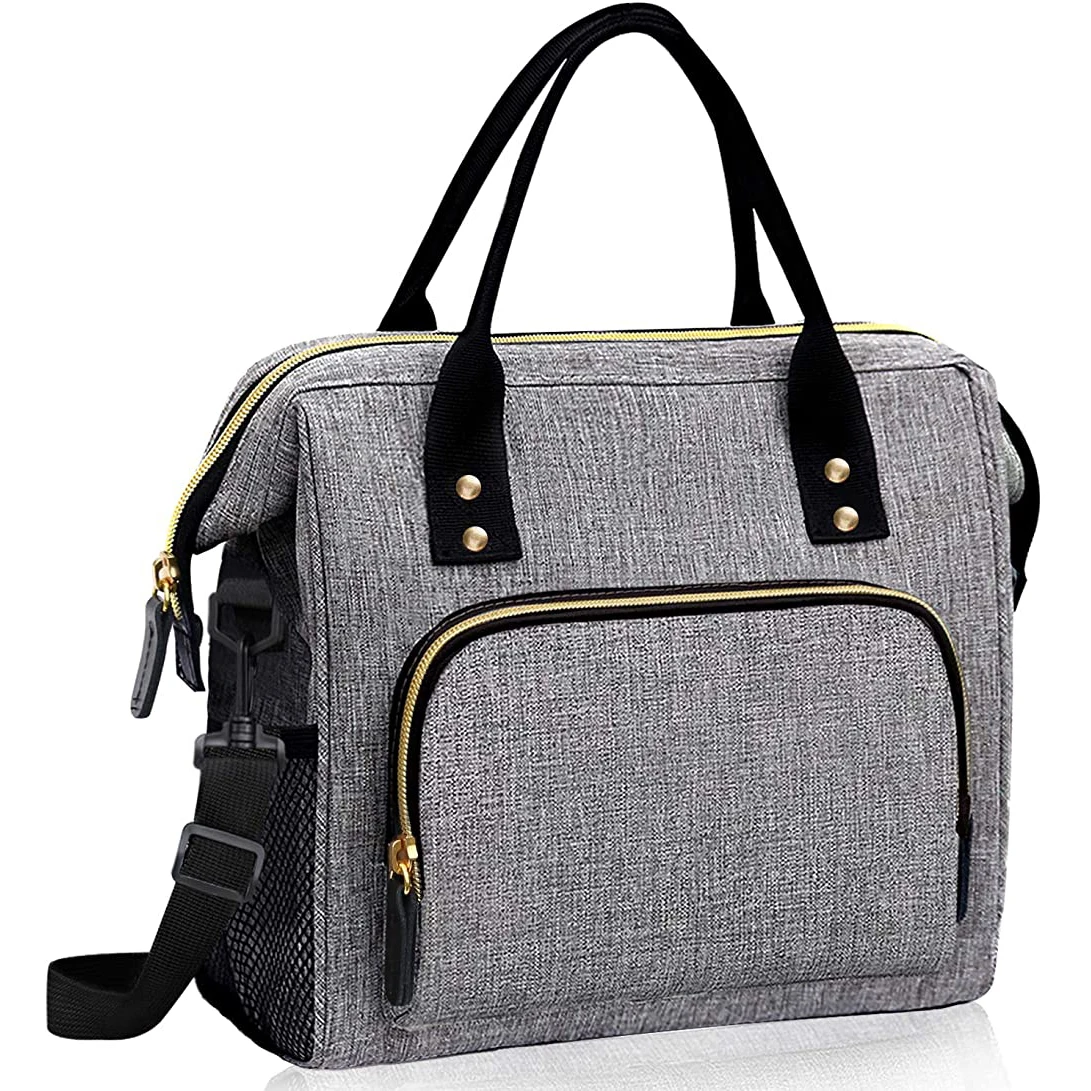 free sample best selling lightweight large capacity food storage bags portable waterproof women thermal lunch bag