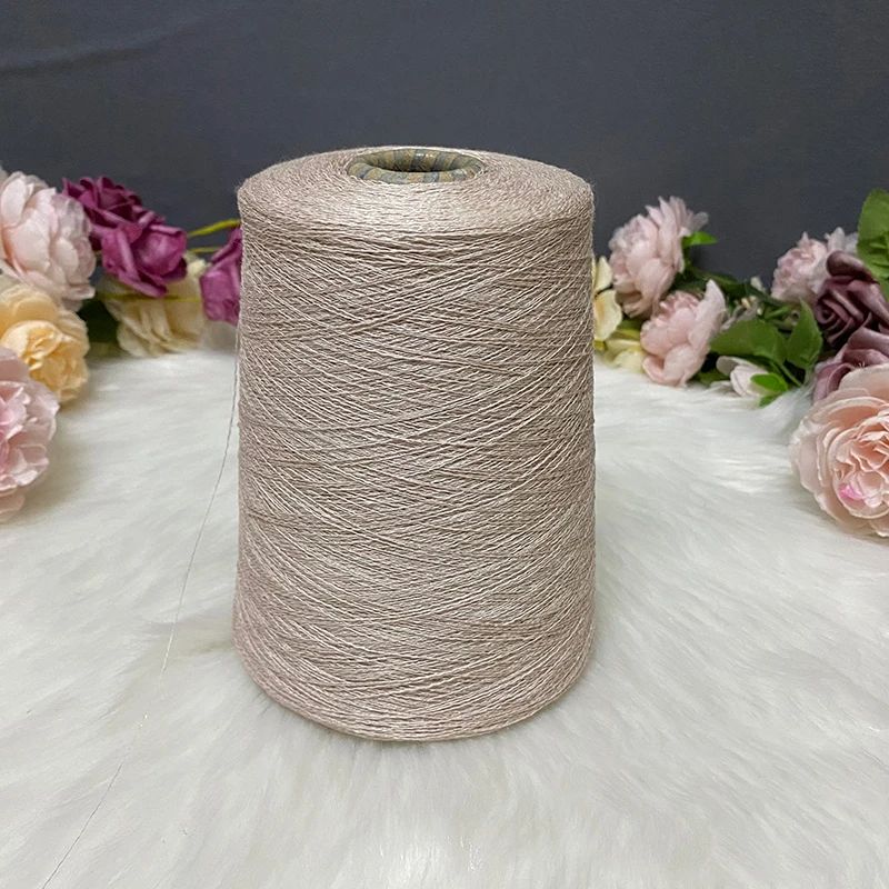 Wholesale Customization Natural Fiber Yarn 55% Hemp 45% Cotton 30S Flax Cotton Blended Yarn for Weaving Knitting