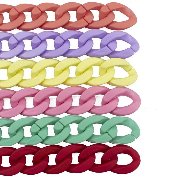 new design clear acrylic chain resin Lucite lady bags accessories acrylic bag chain for Handbags Plastic chain