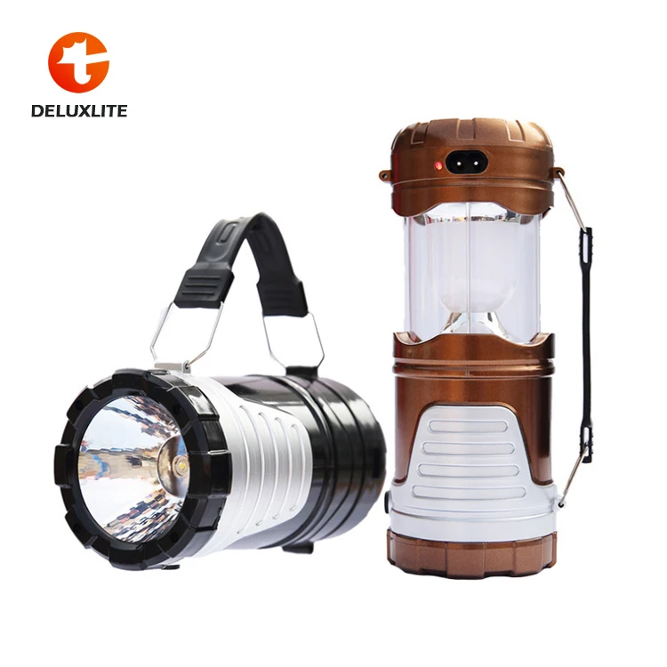 LED Solar Camping light OEM USB Output Charge Phone Power Bank Camping Light Solar Charge