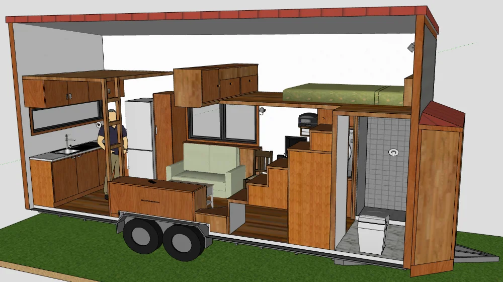 2019tiny house travel trailer prefab small modular guest house tiny home on wheels prefabricated wooden house romania