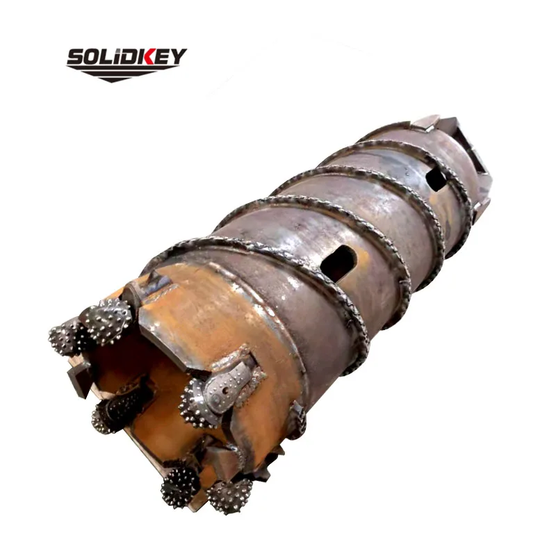 Roller cone drum cutters for piling foundation drilling,  tricone cone cutter for core barrel in pile foundation construction