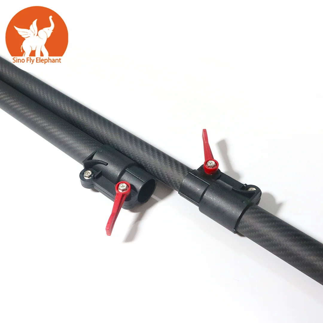 custom high quality 7.8m carbon fiber locking telescopic tube