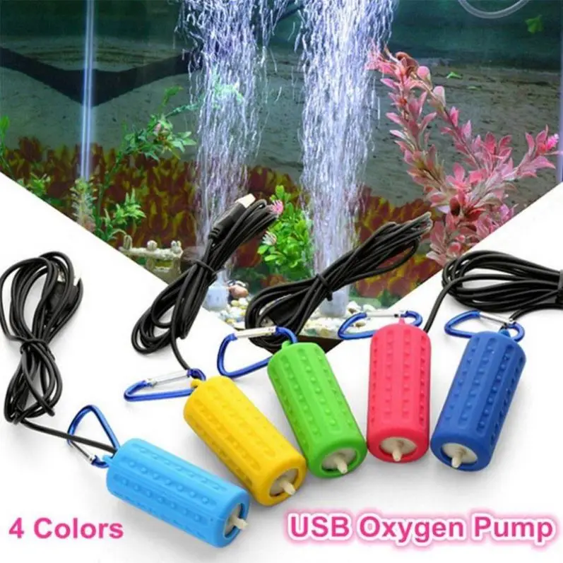  Аквариумный кислородный насос для аквариума портативный мини USB аэратор микро