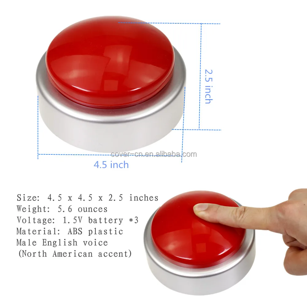 Custom Extra Large Button Talking Clock with Alarm Volume Control Speaks Time, Date and Day for Blind, Elderly,Visually Impaired