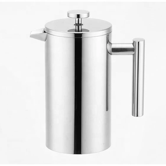 
Stainless steel double-layer heat insulation method press pot, coffee filter type kettle 