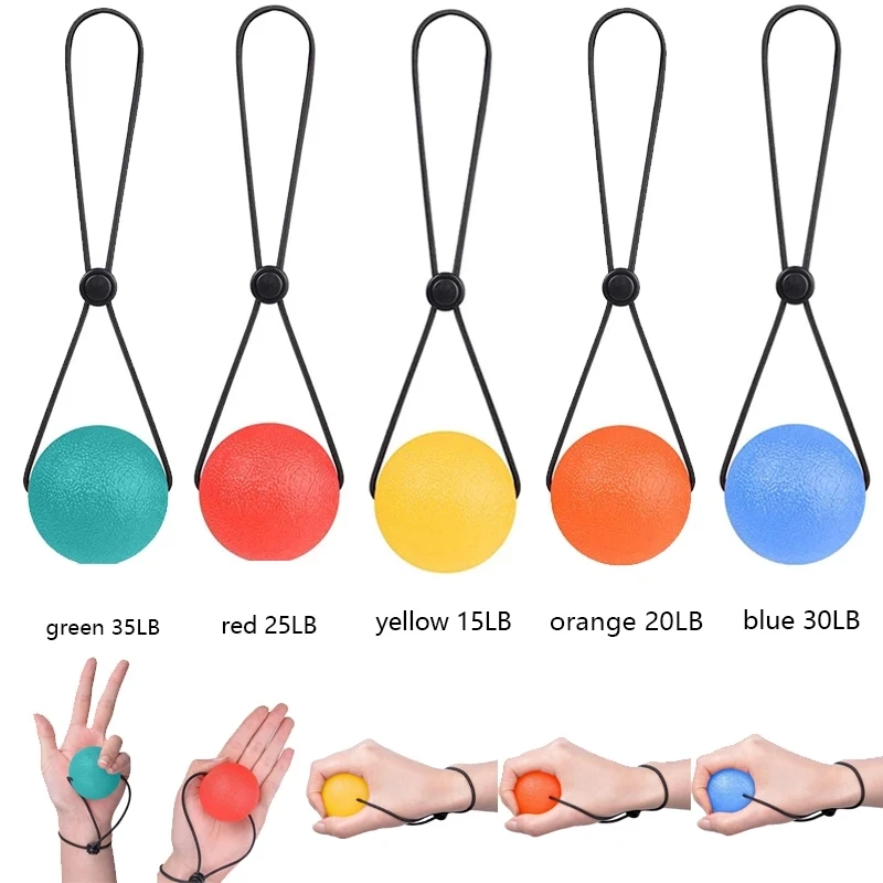 Hand Grip Stress Ball Portable Squeeze Stress Relief String Balls