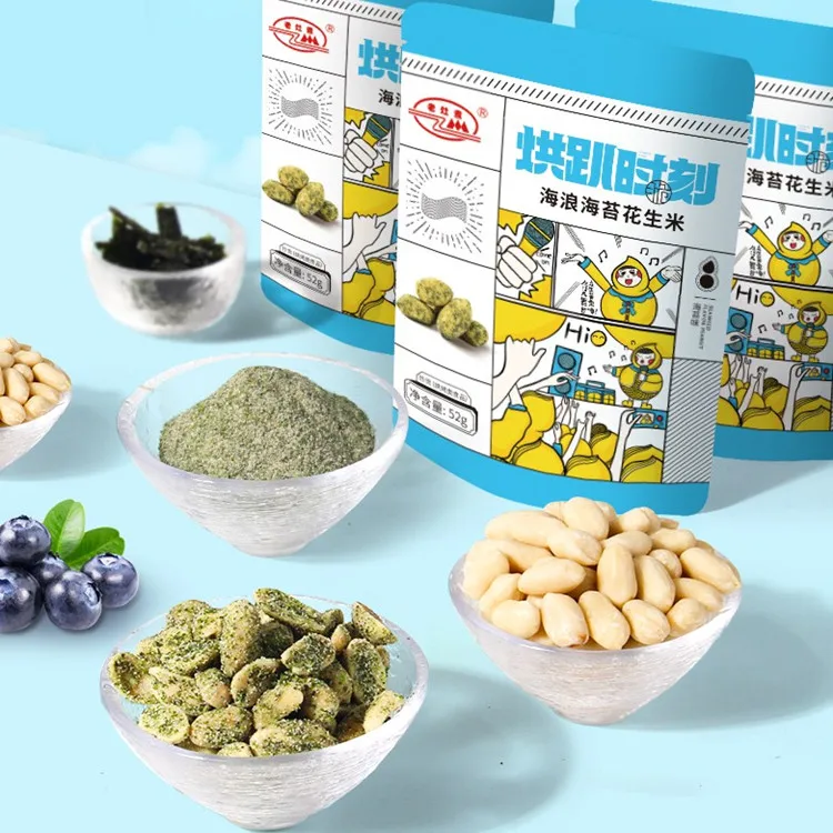 Китайский арахис, Снэк с покрытием, арахис, аромат морских водорослей