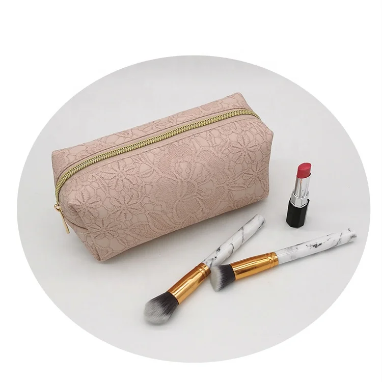 Cosmetic Bag Newest Elegant Ladies Bridal Lace Clutch Purses Floral Hollow Out Stand Up Makeup Pouch