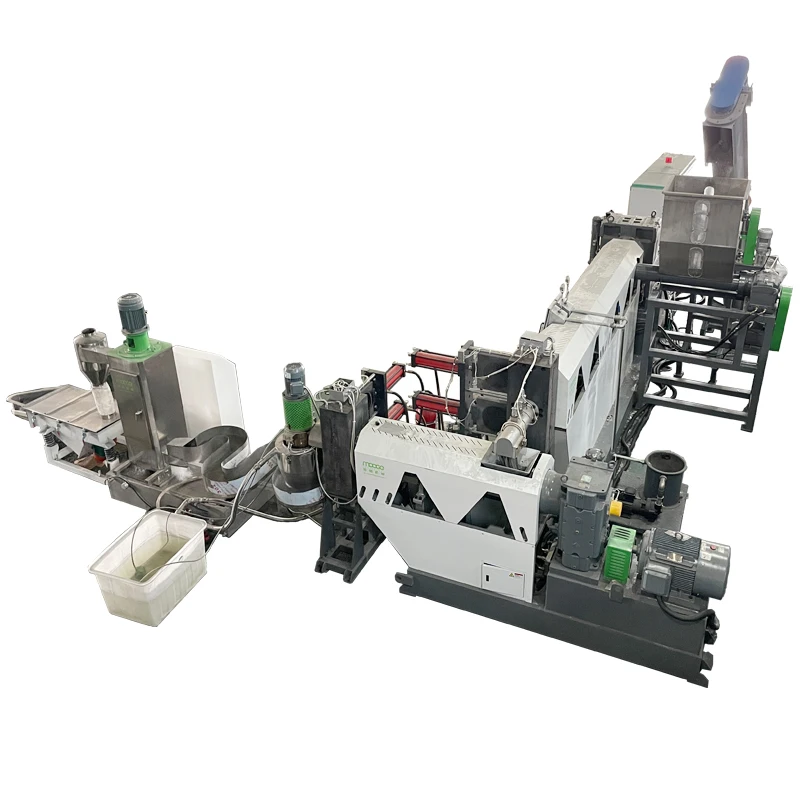 Waste Material PET PE PP HDPE LDPE Recycling Plastic Pellet Making Extruder Machine With Strand Cutting