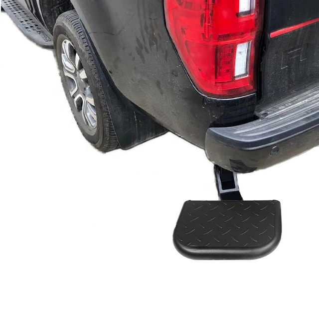 Universial 4x4 Retractable Pickup Truck Rear Tailgate Bed Steps for Ford Ranger F150 Nissan Navara Np300 Toyota Hilux Isuzu Dmax