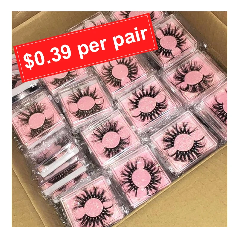 Wholesale 3d Strip Faux Mink Eye Lashes Vendors 25mm Faux Mink Lashes And Private Label Vegan Faux Mink Eyelashes