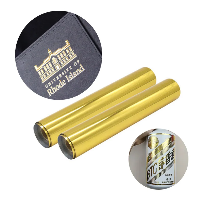 32cm*100m DTF Printing Gold Hot Stamping Foil Silver Foil for UV DTF Printer Golden Film