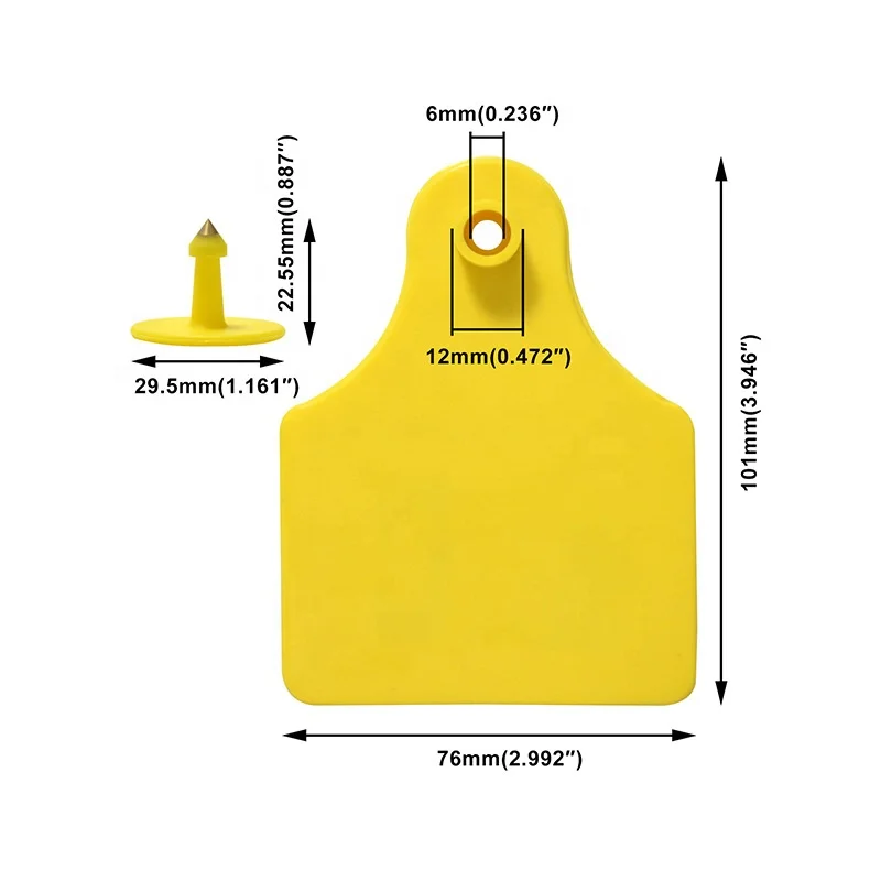 CMRFID UHF RFID TPU ear tag livestock sheep cattle ear tags uhf animal ear tag