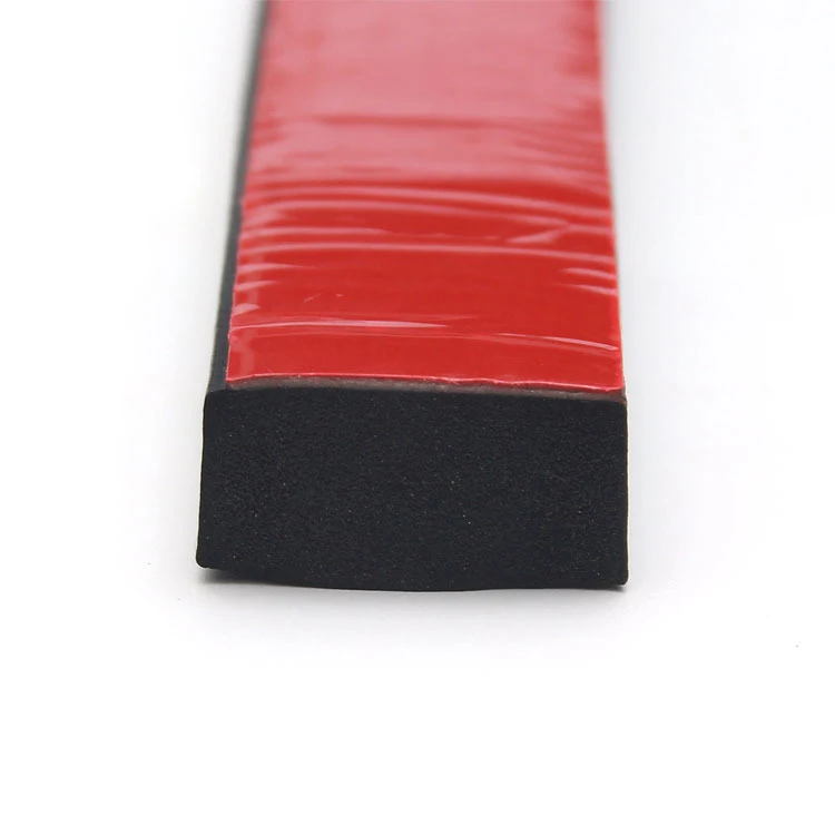 OEM ODM black rubber sponge solid Buffer bumper sealing Compound Extrusion for Machinery