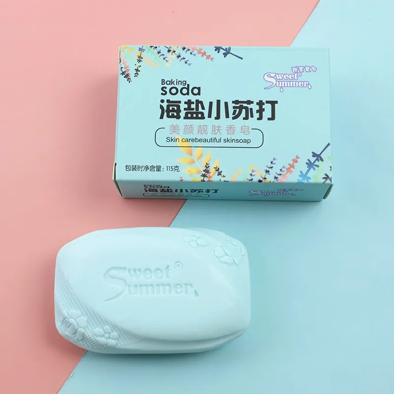 Baking soda Sea Salt Body Wash Cleansing Care Perfume Clear whitening soap Laundry soda 115g Underwear soap Baby soap