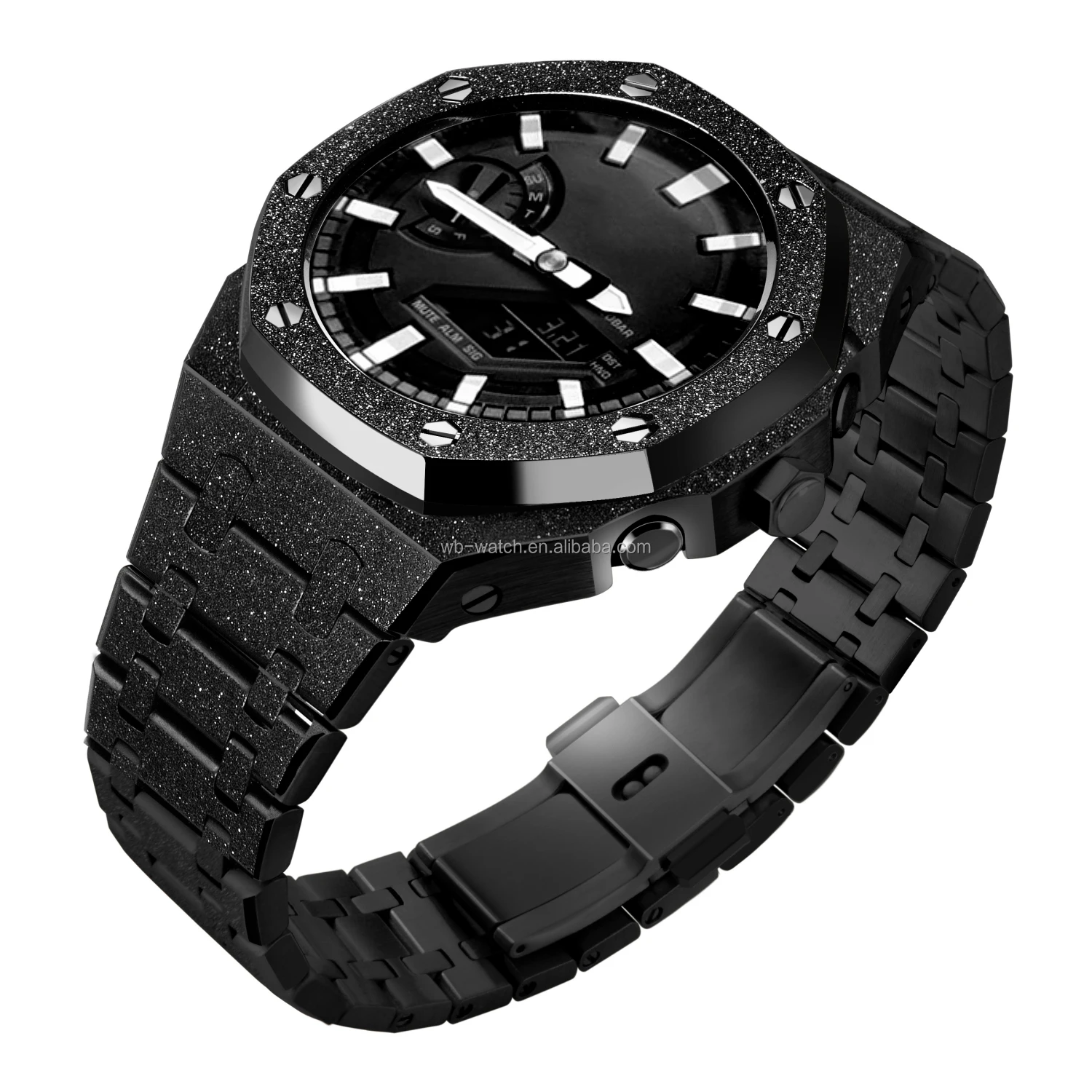 Luxury 5Th Generation Frosted 316L Stainless Steel Quality Modified G Shock Ga2100 Oak Case Watch Mod Kit For Casio