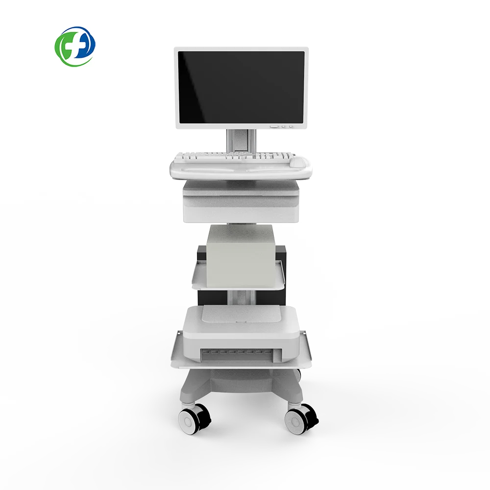 computer cart with drawer remote monitoring cart intelligent telemedicine cart