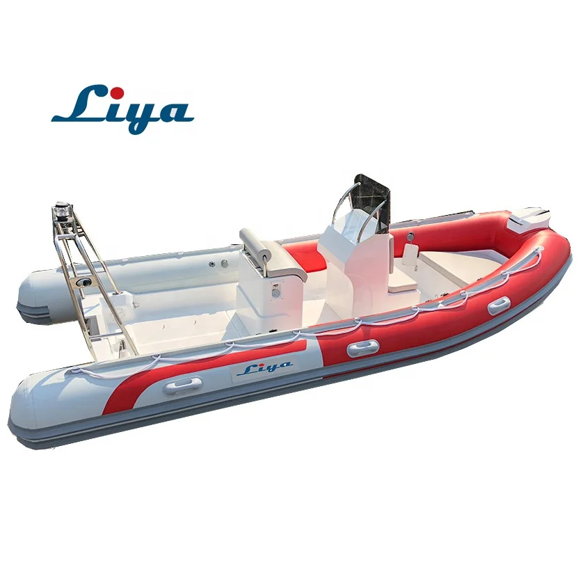 Liya 2,4 m-7,5 m Стекловолоконная лодка с открытым ребром bateau скоростная лодка с консолью