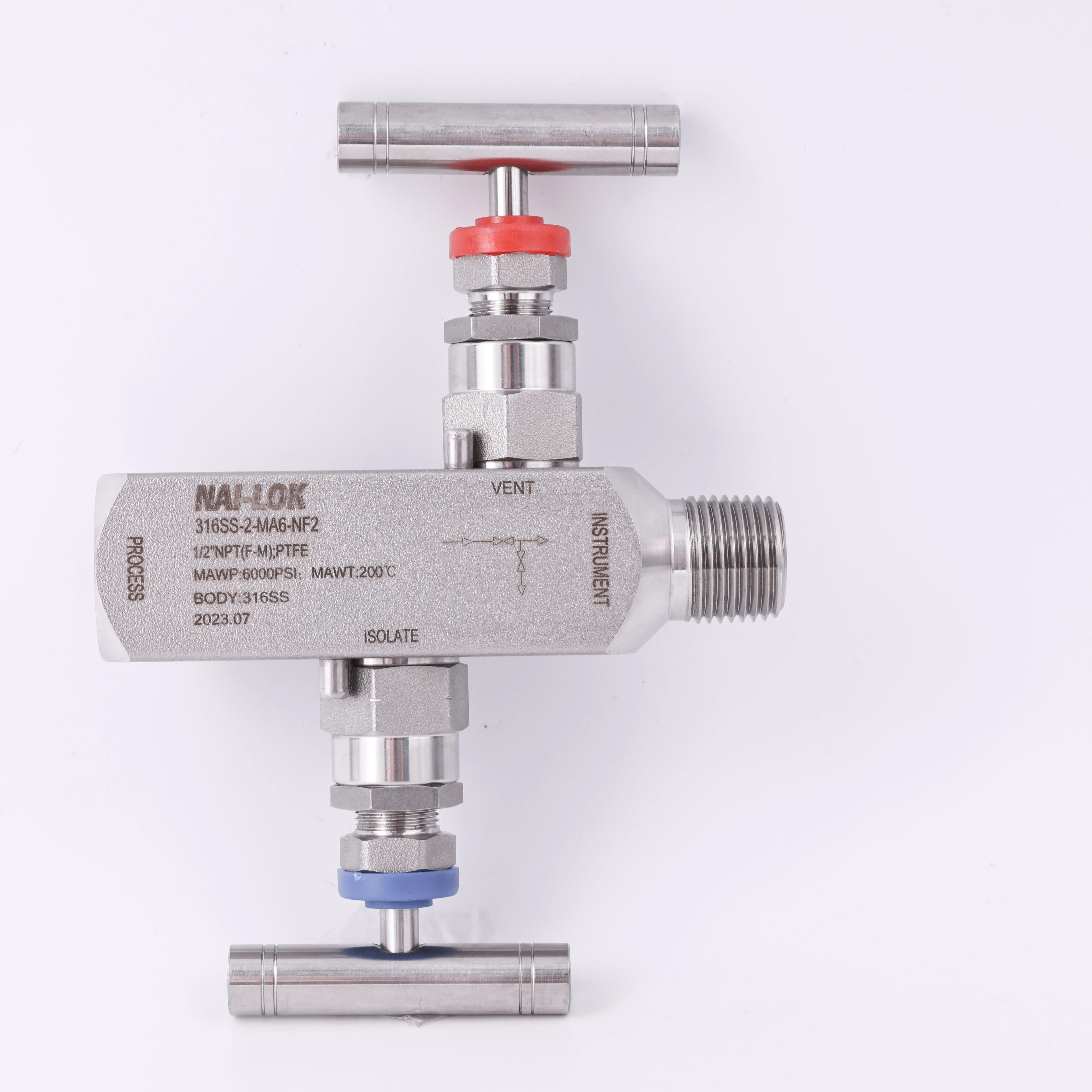 SS316/Alloy T Type 2 way Manifold Valve Stainless Steel  2 Valve Manifolds Block and Bleed Valves