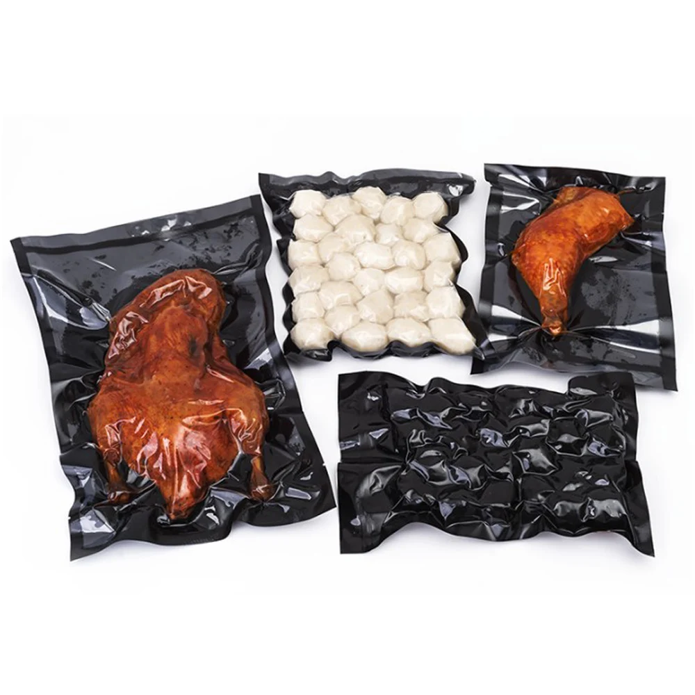 Good Quality Black Transparent Food Grade Vacuum Aluminum Foil Seal Packing Plastic Bag