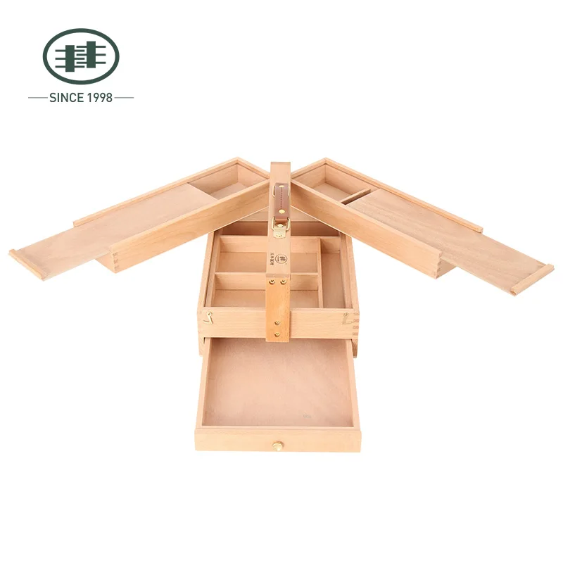 High Quality Artist Painting Tool Wooden Easel Box