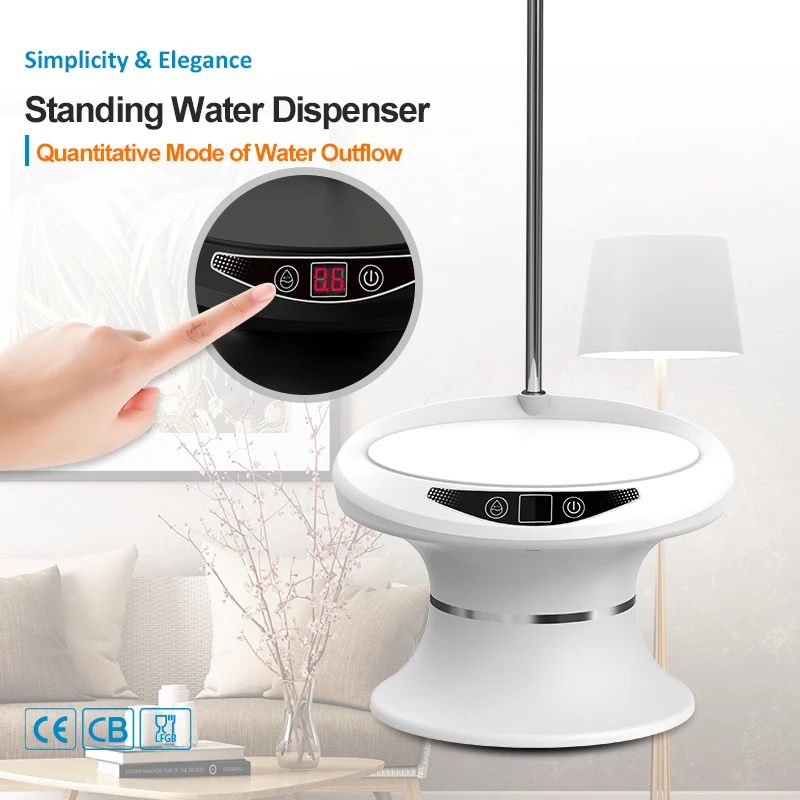 In Stock Wholesale Water Bottle Dispenser Pump Machine Automatic Mini Smart Standing Small Bottom Loading For Drinking Water