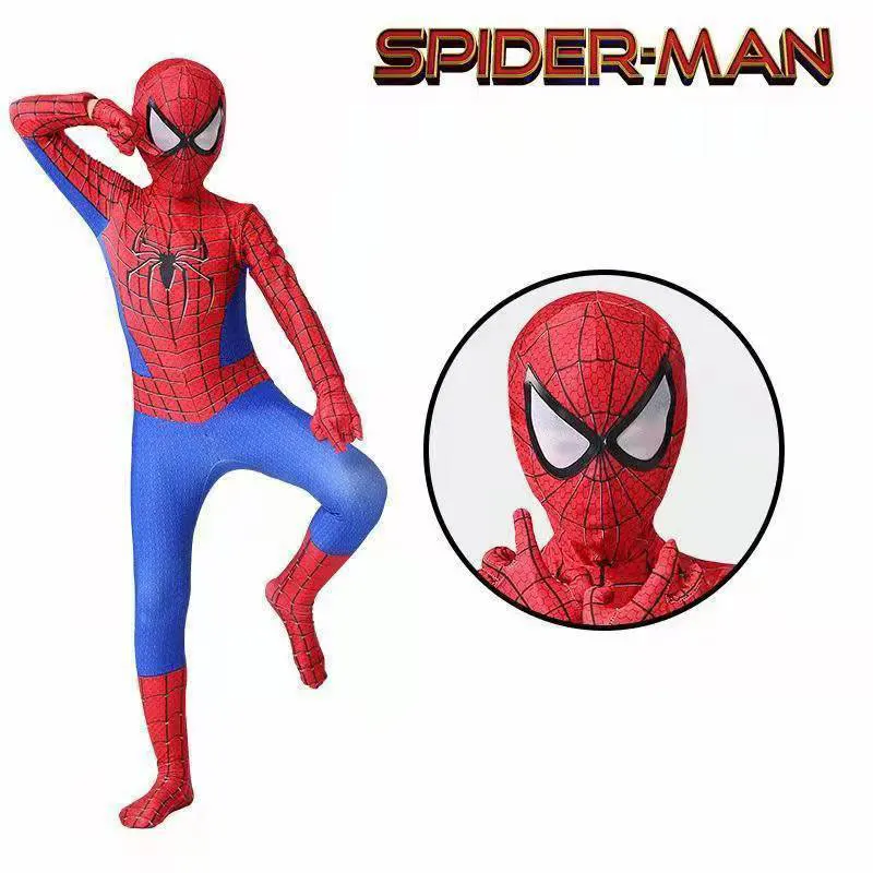 Red Black Spiderman Costume Spider Man Suit Spider-man Costumes Children Kids Spider-Man Cosplay Clothing halloween costume