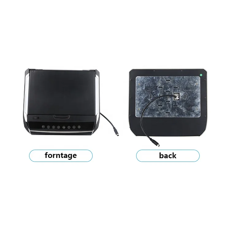 Car Ultra Thin Roof Entertainment TV Manual Flip Down Multimedia Audio Video Player 12.1inch HD Screen Car Roof Monitor