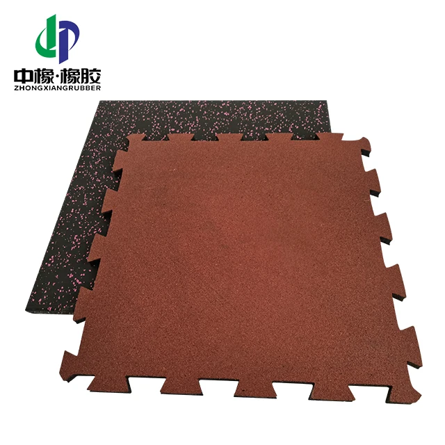 
Synthetic EPDM SBR granulated Interlocking outdoor playground rubber tiles flooring 