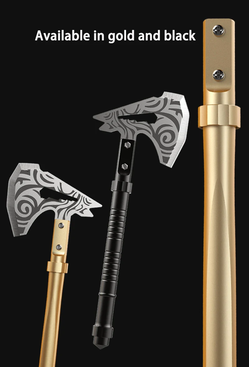 Steel Tactical Ca Multifunction Outdoor Shov Axe Splitting Hatchet