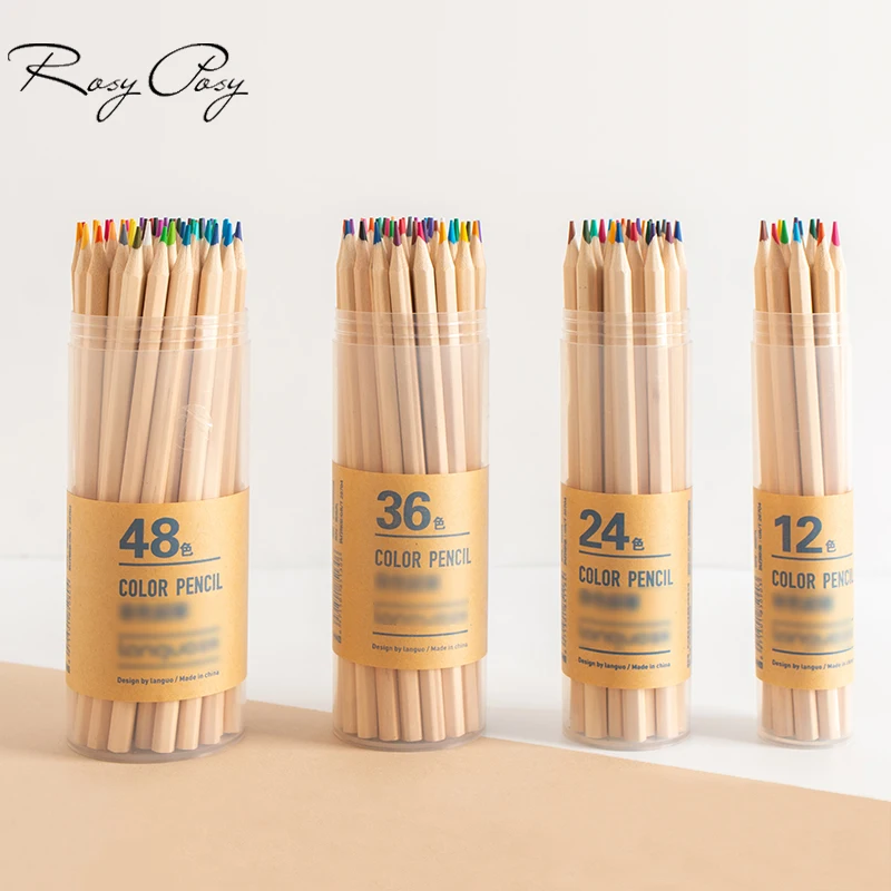 
Wholesale Drawing Natural Color Pencil 48/36/24/12 Colored Pencil 