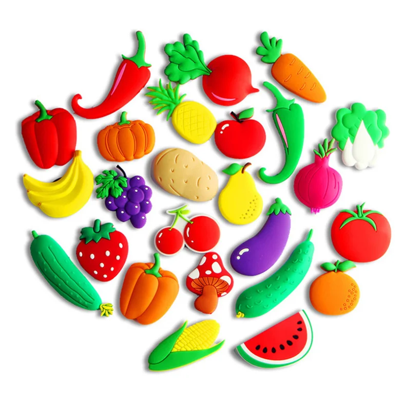 Cheap Design Wholesale 3D Cartoon Customized Food Fridge Magnet