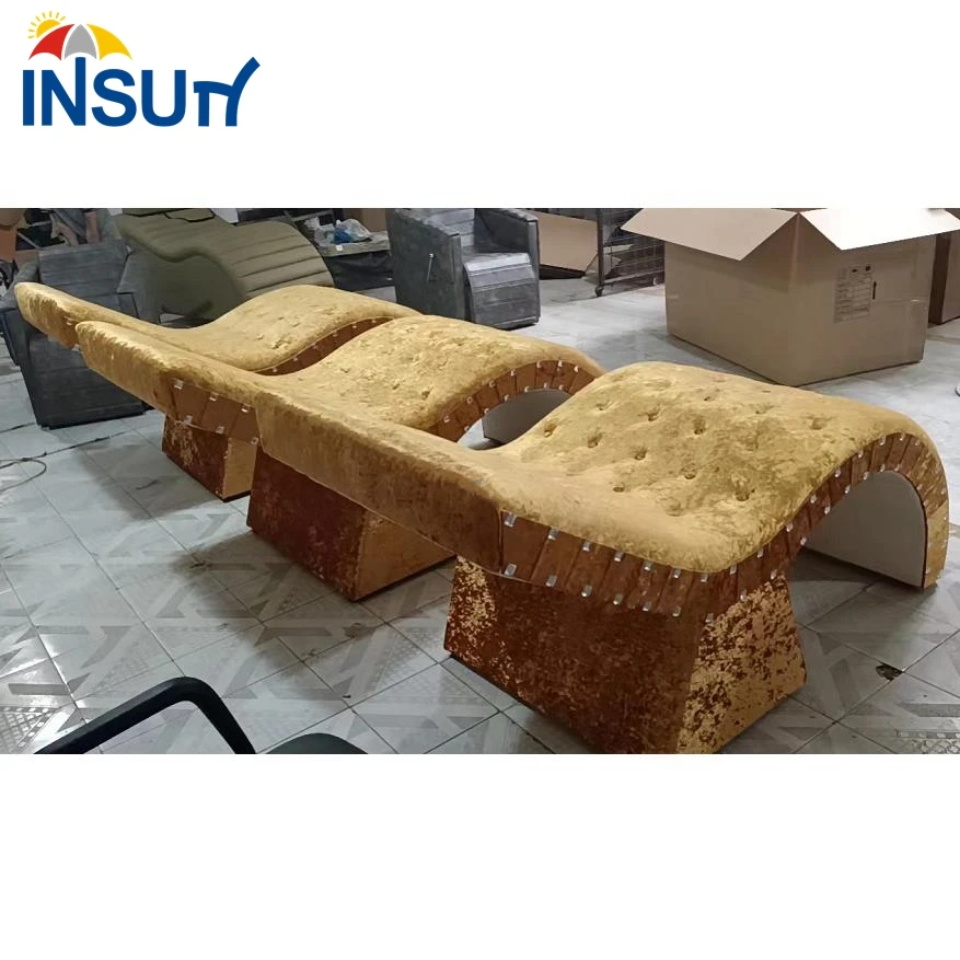 Queen gold curve lash bed modern salon facial beds full body massage tables for sale