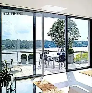 Cyclone Rated AS2047 Australian Standard Double Glazed Aluminum Frame Sliding Doors Exterior Patio Doors
