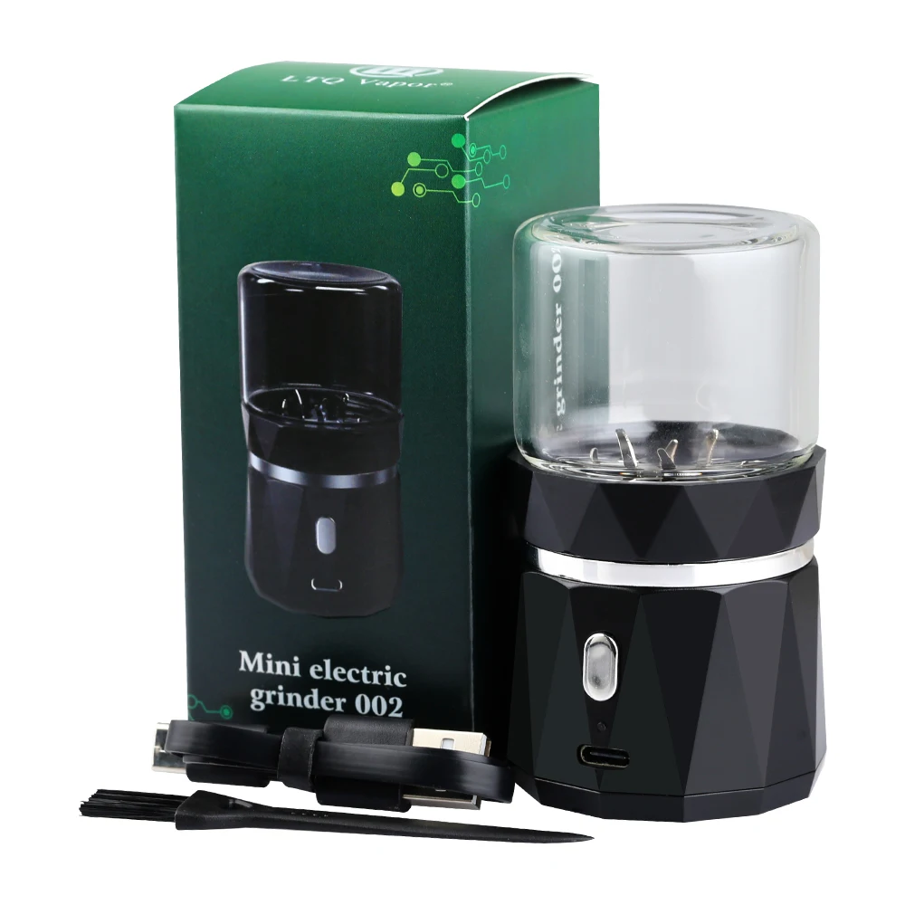 Wholesale Mini Portable Plastic Electric Tobacco Grinders USB Rechargeable Custom Logo Herb Grinder Smoking Accessories