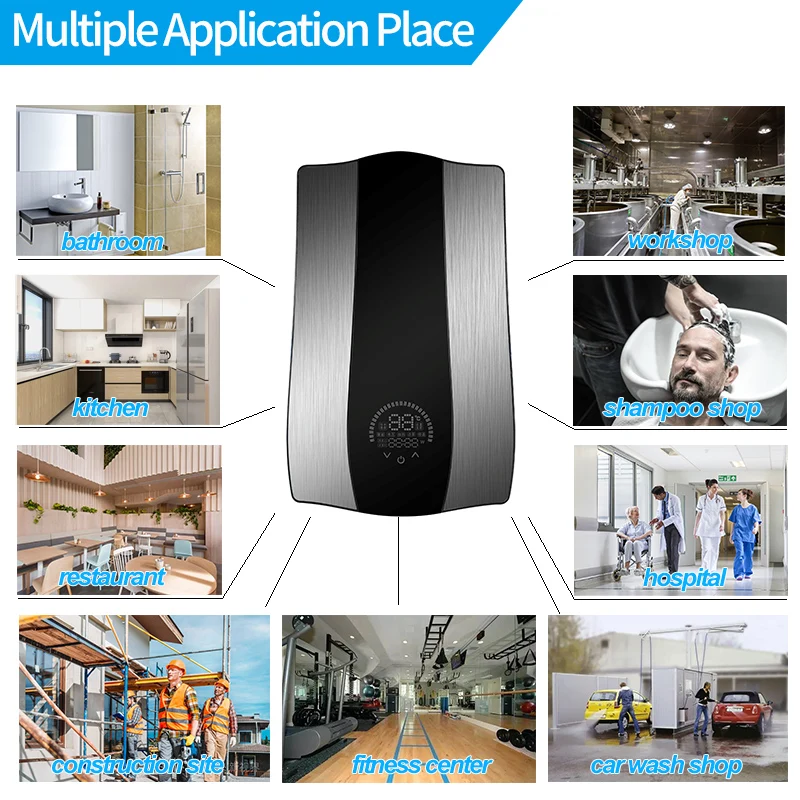 Wholesale Low Price Residential Bathroom 6.5-9.5KW Tankless Geyser Water Heater Smart Instant Electric Water Heaters