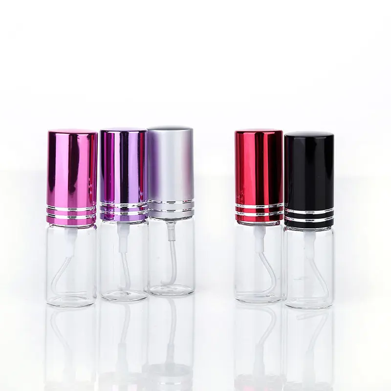 
20pcs/lot 5ml Travel Portable Glass Perfume Bottle Spray Bottles Sample Empty Containers atomizer Mini Refillable Bottles 