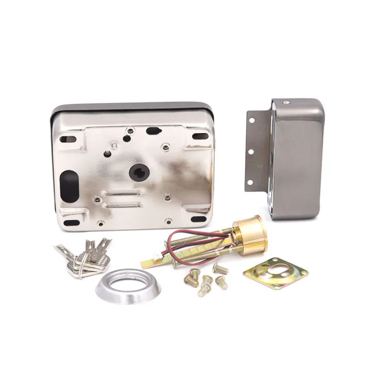 Electric Rim Door Lock Intelligent Biometric Fingerprint Nfc Smart Lock For Outdoor Gate Door