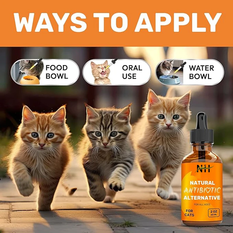 OEM/ODM Hot Sale Natural Pet Health Care Supplements Antibiotic Drop Vitamin Alternative For Overall Health