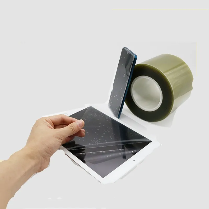 Wholesale PEt transparent protective film adhesive tape self-adhesive antistatic high temperature display touch screen film